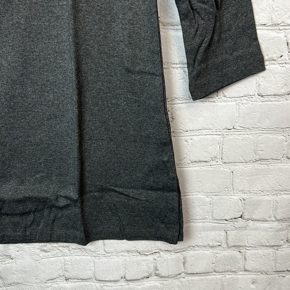 Charcoal Gray Heather Tunic Top Size Small - Picture 5 of 5